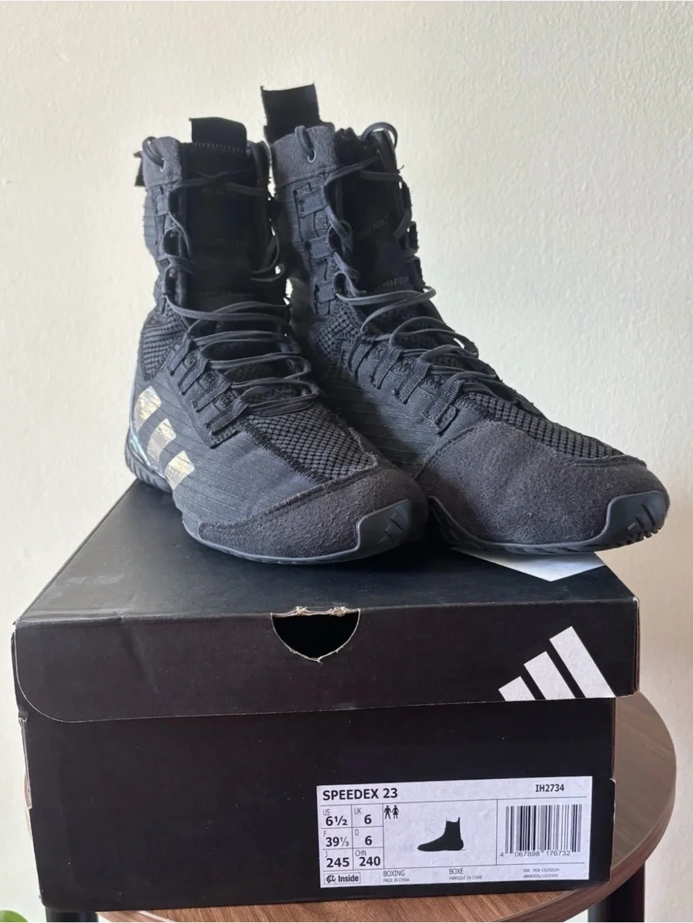 Adidas Speedex 23 Boxing Shoes | Black | Men’s US 6.5 / UK 6 | Training Boots